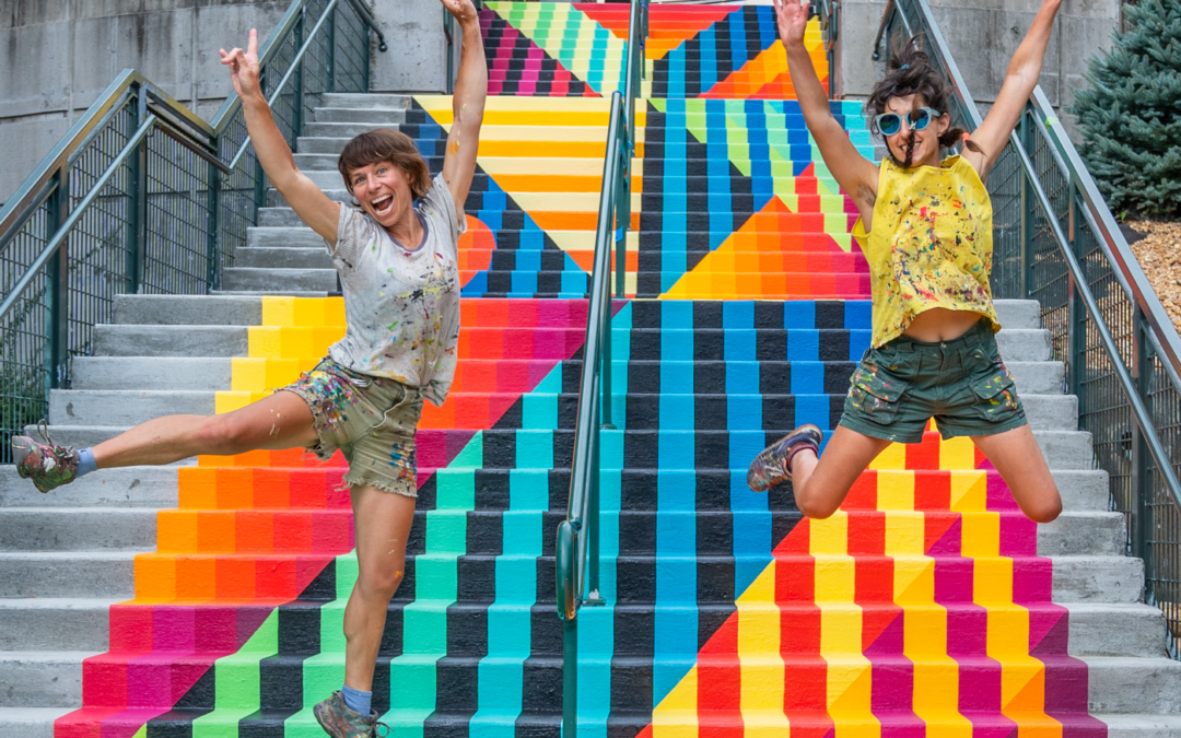 Providing a Splash of Happy: New Vibrant Turchin Stair Mural Unveiled